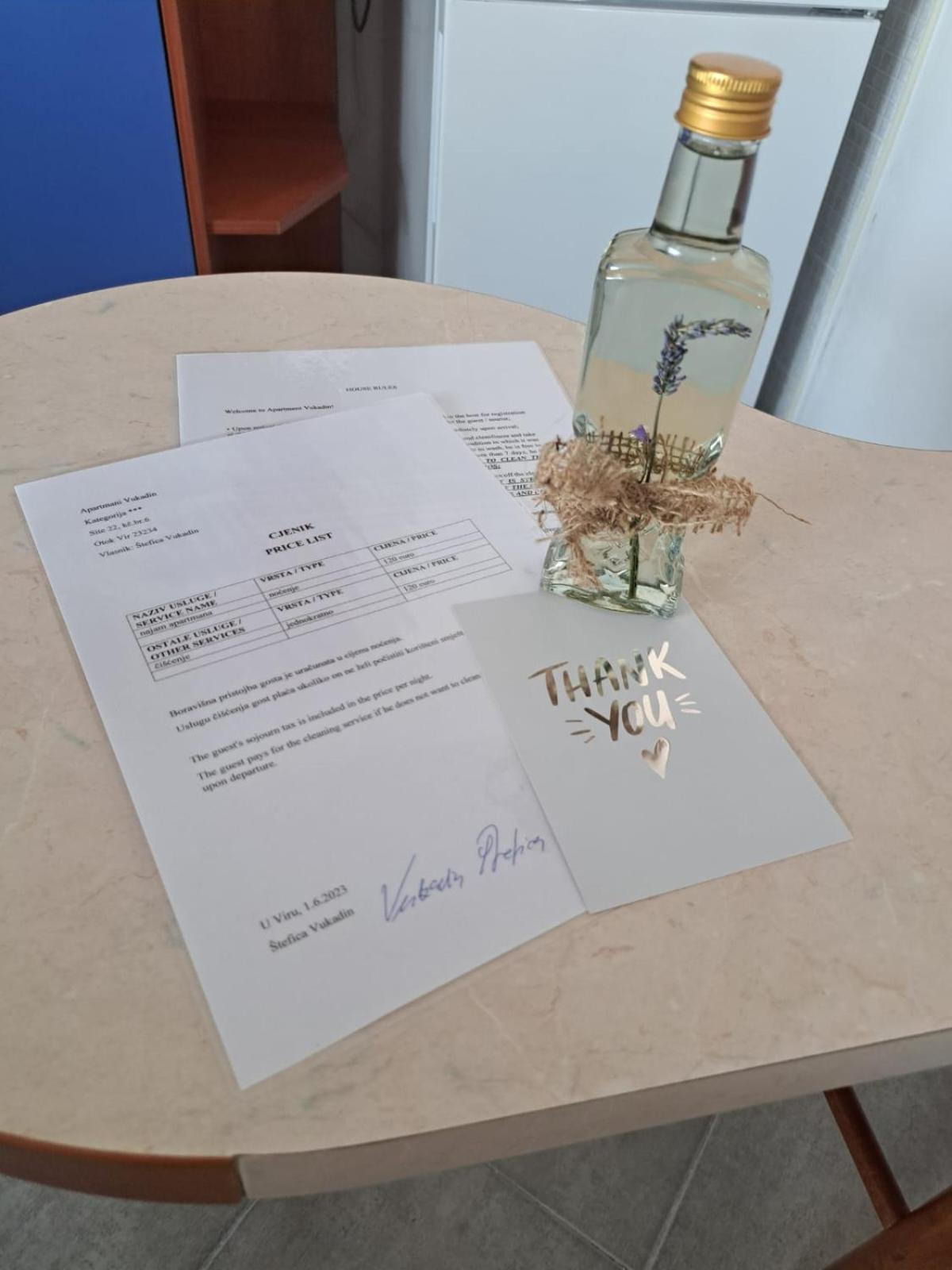 Apartmani Vukadin Vir Bagian luar foto